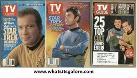 3 different classic STAR TREK TV Guide back issues  - $10.00