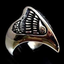 Sterling silver Bird Animal ring Phoenix Fire Bird mythological animal high poli - £71.92 GBP