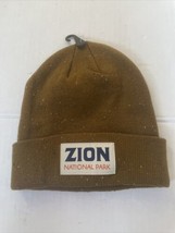 Zion National Park National Park Foundation Winter Beanie Knit Nwt Osfm Brown - £17.85 GBP