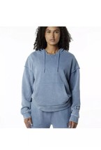 ALPHALETE Women’s Terry Oversized Hoodie - Celestial Blue ,Size Large - £28.51 GBP