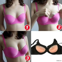 Silicone Cleavage Gel Push Up Bra Pad Insert Breast Enhancer Bikini Swim... - £15.14 GBP