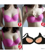 Silicone Cleavage Gel Push Up Bra Pad Insert Breast Enhancer Bikini Swim... - £14.90 GBP