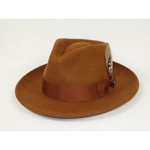 Bruno Capelo Hat Australian Wool Fedora Teardrop Crushable Bel Air BL596 Cognac image 3