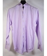 Neiman Marcus Mens Pink Plaid Button Down Dress Shirt L  - $67.70 CAD