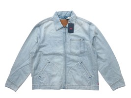 Levis Men Light Blue Wash Relaxed Lightweight Full Zip Workwear Mechanic... - $89.00
