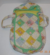 1984 Coleco Cabbage Patch Kids Baby Doll Carrier Quilted CPK Xavier Roberts OAA - £18.52 GBP