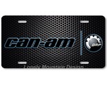 Can-Am Inspired Art on Black Mesh FLAT Aluminum Novelty Auto License Tag... - $17.99