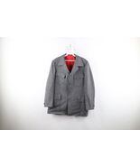 Vintage 50s 60s Palm Beach Mens 42R Wool Safari Bush Military Jacket Gra... - $138.55