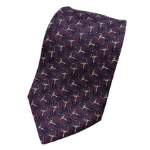 Bert Pulitzer Purple Tie Links Silk Necktie USA - £7.19 GBP