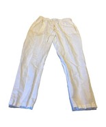 Dr. Flax White 100% Linen Pants Small Medium Stretch Pull On Beach Casua... - £36.75 GBP