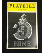 Playbill Nine at 46th Street Theatre Feb 1983 Raul Julia Tommy Tune - £11.65 GBP