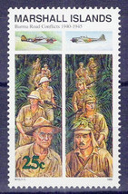 Marshall Islands 256 MNH WWII Burma Road Conflicts 1940-45 ZAYIX 0124S0026M - £1.19 GBP