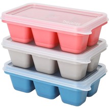 Mini Size 3 Packs Ice Cube Tray, Easy-Release Small Ice Moulds With Removeable L - £12.50 GBP