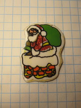 1970&#39;s Christmas Themed Refrigerator Magnet: santa on Rooftop - £1.56 GBP