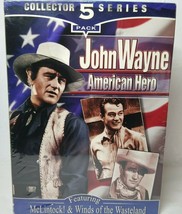 John Wayne VHS Collector Series 5 &quot;American Hero&quot; - (5) VHS Tapes - SEALED! - £9.03 GBP