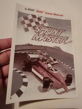 Atari 2600 Sprint Master Manual Only Vtg Vintage 1980s Racing - $14.70