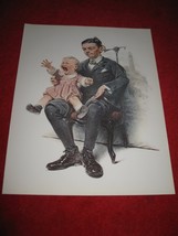 vintage Norman Rockwell: Sitting For a Portrait - 10&quot; x 13&quot; Book Plate Print  - £9.44 GBP