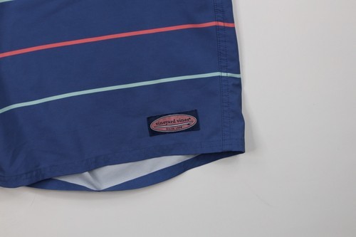 Vineyard Vines Mens 38 Spell Out Striped Color Block Stretch Board Shorts Trunks Item image 4