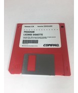 Compaq Program License Diskette Release 3.20  - $10.48 CAD