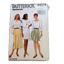 Vintage Butterick 6074 FITTED BLOUSE Sewing Pattern Women Sz 12 14 16 Uncut - $4.42