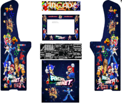 Atgames Legends Ultimate Mix Retro Arcade graphics vinyl art-Digital Dow... - £23.45 GBP