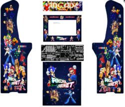 Atgames Legends Ultimate Mix Retro Arcade graphics vinyl art-Digital Dow... - £23.77 GBP