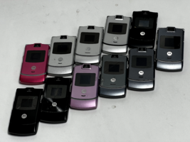 Lot of 11 Motorola Razr Flip Phones { UNTESTED } - £63.30 GBP