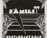 Ramses Restaurant Souvenir Menu East Hampden Avenue Denver Colorado 1978 - $47.52