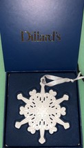Dillard’s Snowflake Glazed Porcelain Ornament - $9.78