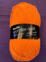 Discontinued Bucilla Wonder-Kint Worsted Weight 100% Acrylic yarn color 8 Orange - $2.84