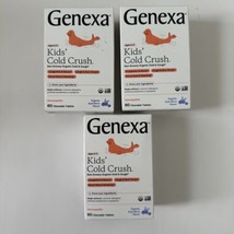 (3) Genexa Homeopathic Kids Cold Crush 60 Tablets Per Box Exp 10/2026 - $37.99