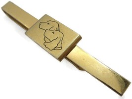 Swank Tie Bar Gold Tone Bird Dogs Vintage Men Dress Accessories - £19.46 GBP