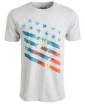 Univibe Mens Palm Stars and Stripes Graphic T-Shirt, Size XXL - £11.99 GBP