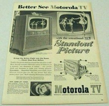 1952 Print Ad Motorola TV Sets Model 21K6 Ballerinas on Television - £9.34 GBP