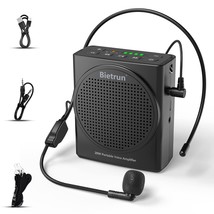 Voice Amplifier With Wired Microphone Headset, 20WRechargeable Mini Port... - $54.99