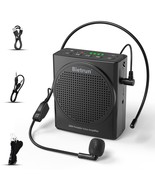 Voice Amplifier With Wired Microphone Headset, 20WRechargeable Mini Port... - £43.06 GBP