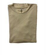 Vintage Axis Mens Short Sleeve T-Shirt Textured Stripes Mens Large Light Tan - $9.99