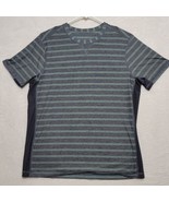 Lululemon Fundamental Shirt Men&#39;s Extra Large Cotton Stripe Gray Casual ... - $32.87