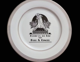 Dallas Custom China PUTTIN ON THE RITZ w/ Fred &amp; Ginger 10.75&quot; Dinner Pl... - £21.80 GBP