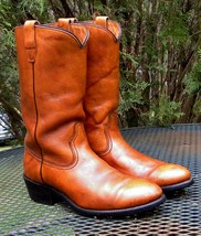 Vintage USA Wolverine Leather Western BOOTS 12&quot; Cowboy Boots Mens 10.5D - £70.78 GBP