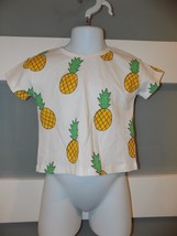 ZARA Pineapple Print SS T-Shirt Size 3/6 Months Boy&#39;s NEW - £14.35 GBP