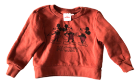 Mickey Mouse Baby Sweatshirt 18M 18 Months Crewneck Vtg Style Disney Junior - $27.87