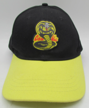 Cobra Kai Three In Snapback Hat Cap Karate Kid Black Yellow Adult One Size - $6.49