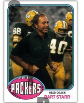 1976 STCC Topps #15 Bart Starr Green Bay Packers Coach HOF - £2.80 GBP