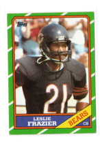 1986 Topps Football Leslie Frazier #26 NFL Card Chicago Bears Head Coach EX - £1.37 GBP