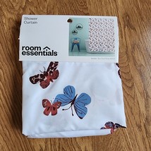 Shower Curtain Butterflies 70&quot;x72&quot; Room Essentials New - £7.58 GBP