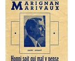 Marignan Marivaux Brochure Gary / Cary Grant Le Programme Officiel Bisho... - $49.45