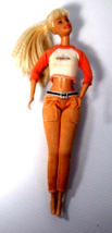 Vintage 1999 Mattle Barbie Blonde Hair Bendable Arms &amp; Waist Doll 12 in - £12.07 GBP