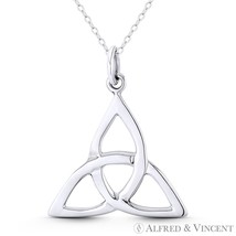 Trinity-Knot / Triquetra Symbol .925 Sterling Silver Irish Celtic Charm ... - $25.73+