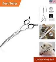 Curved Chunkers Shears Dog Grooming,Cat Curved Scissors,33 teeth,7.0 Inc... - $92.20